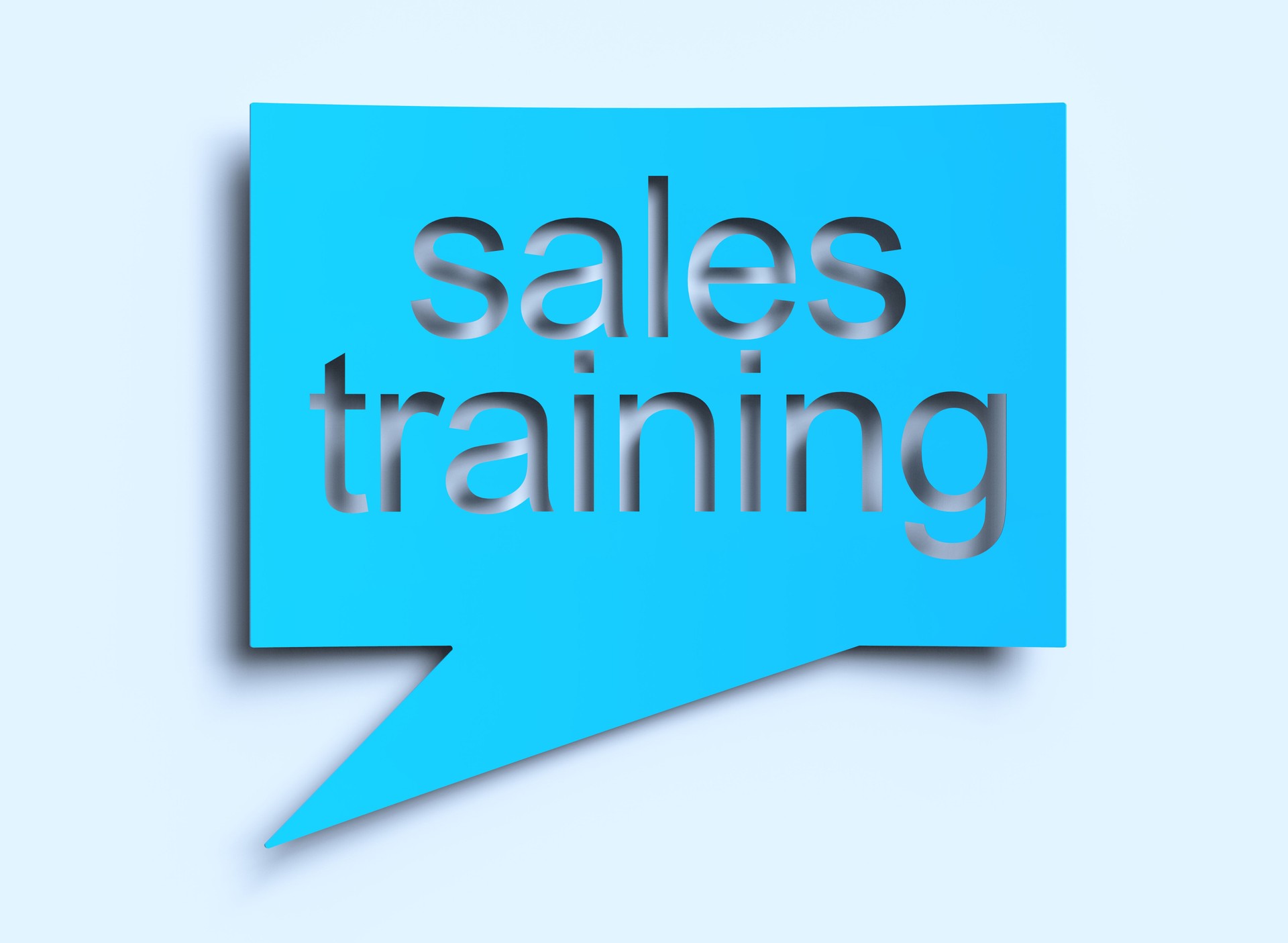 Sales training concept.